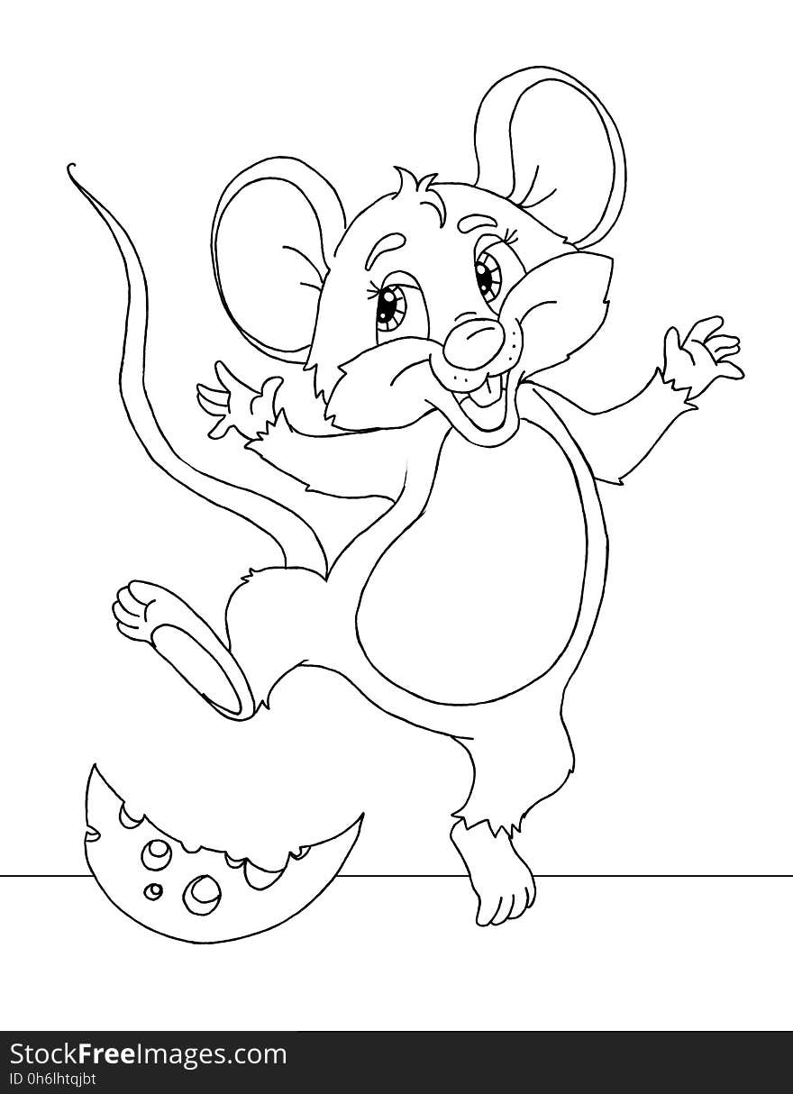 Funny Cartoon Mouse