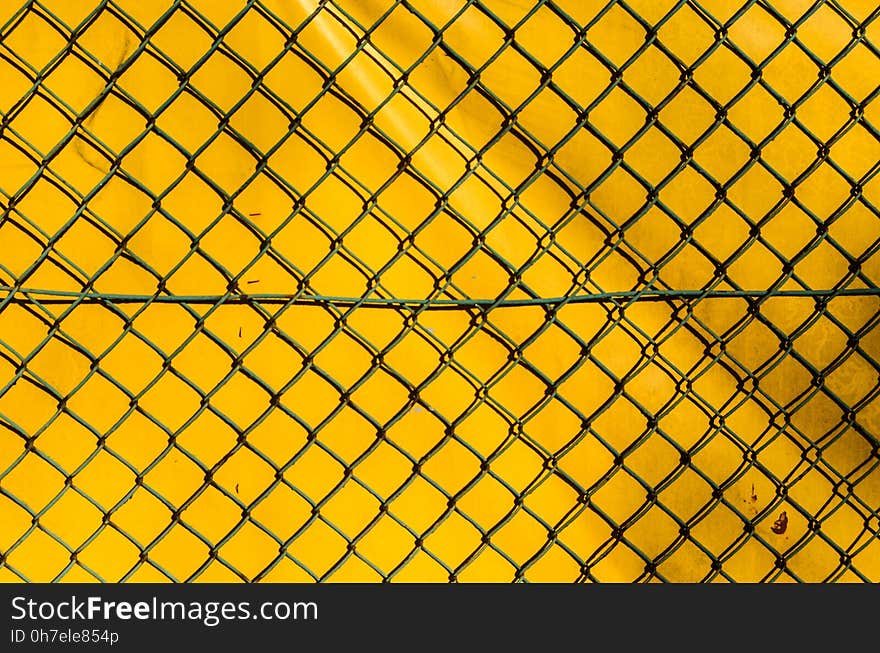 Yellow, Pattern, Net, Line