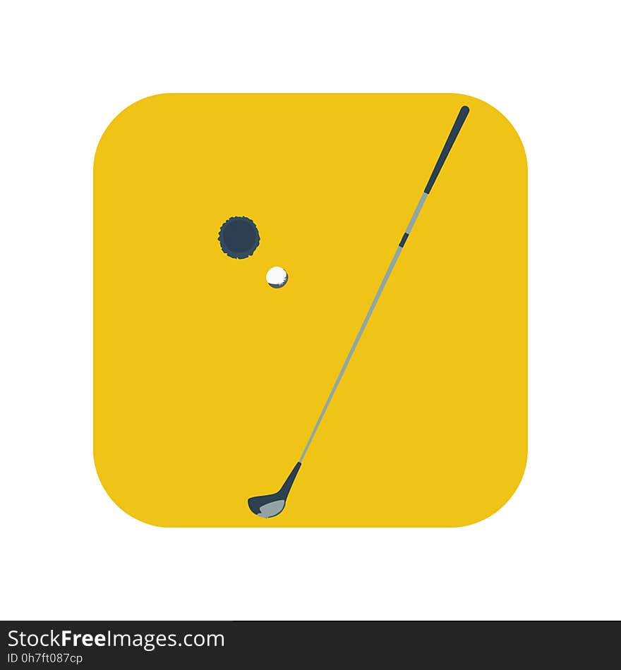 Golf stick icon