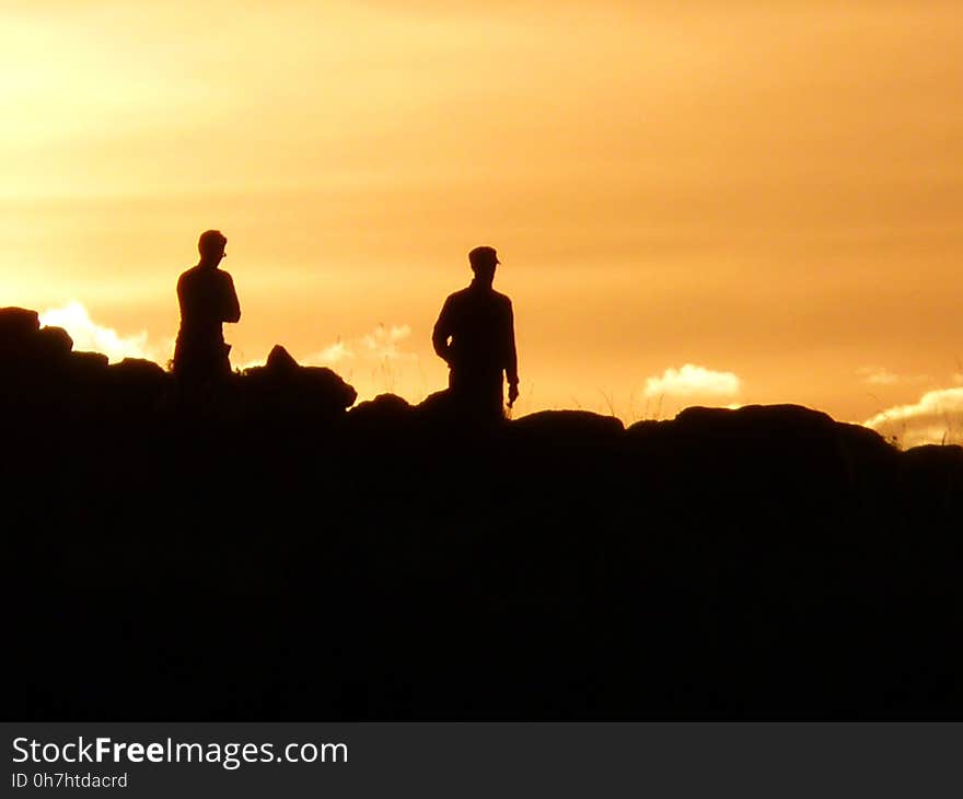 Sky, Silhouette, Sunrise, Sunset