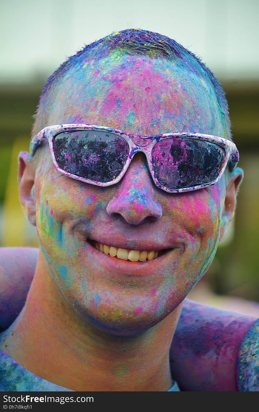 Face, Glasses, Eyewear, Purple