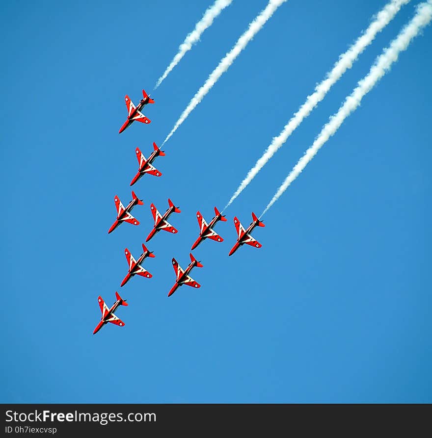 Sky, Air Show, Aerobatics, Air Travel