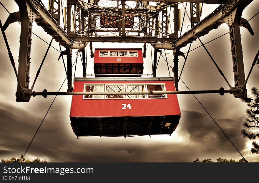 Red, Car, Cable Car, Vehicle