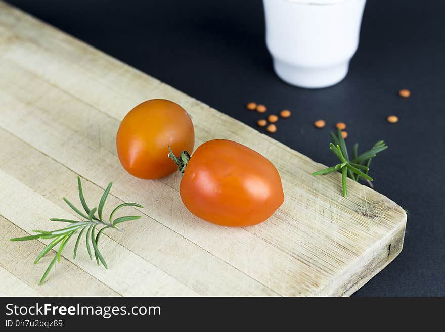 Close-up of Tomatoes on Table