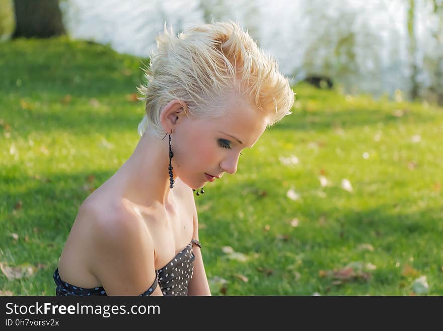 Hair, Human Hair Color, Grass, Blond