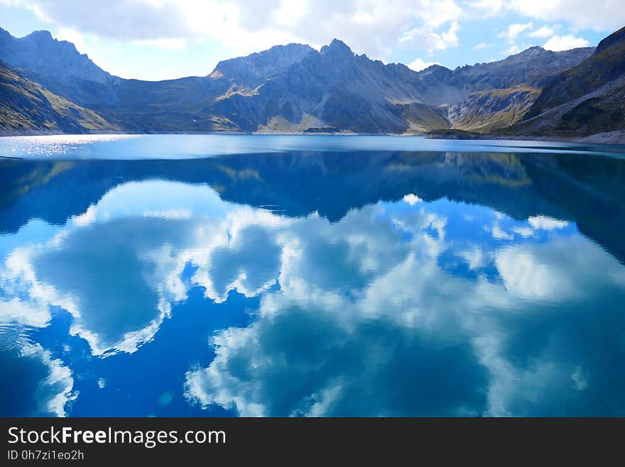 Nature, Reflection, Sky, Glacial Lake