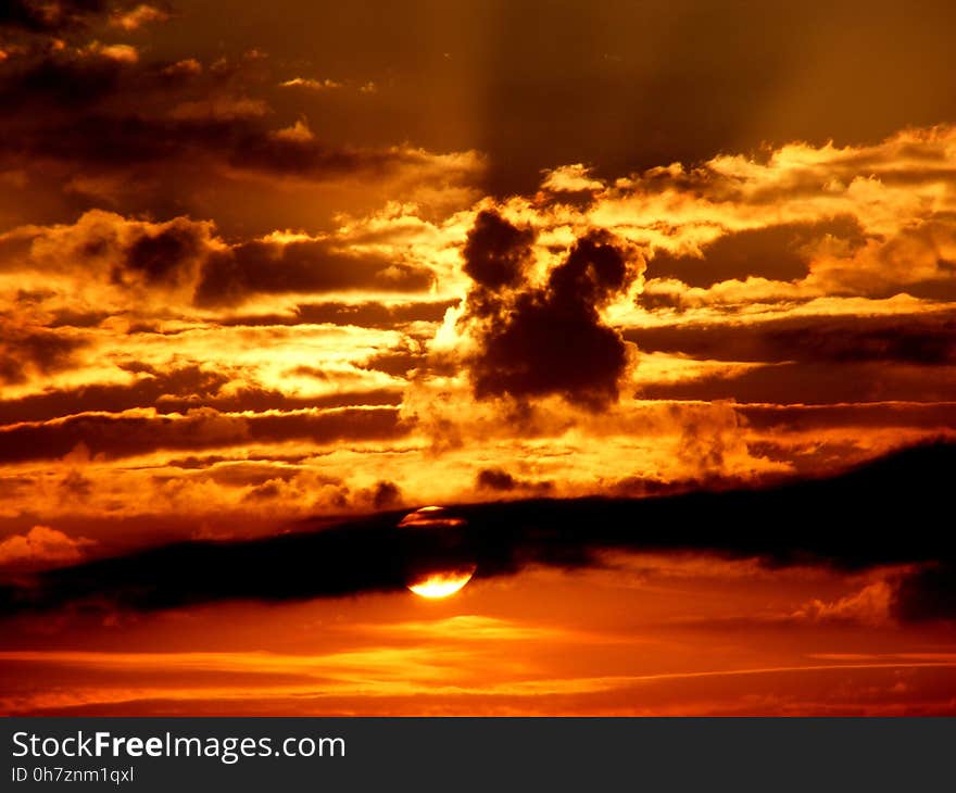 Sky, Afterglow, Sunset, Cloud