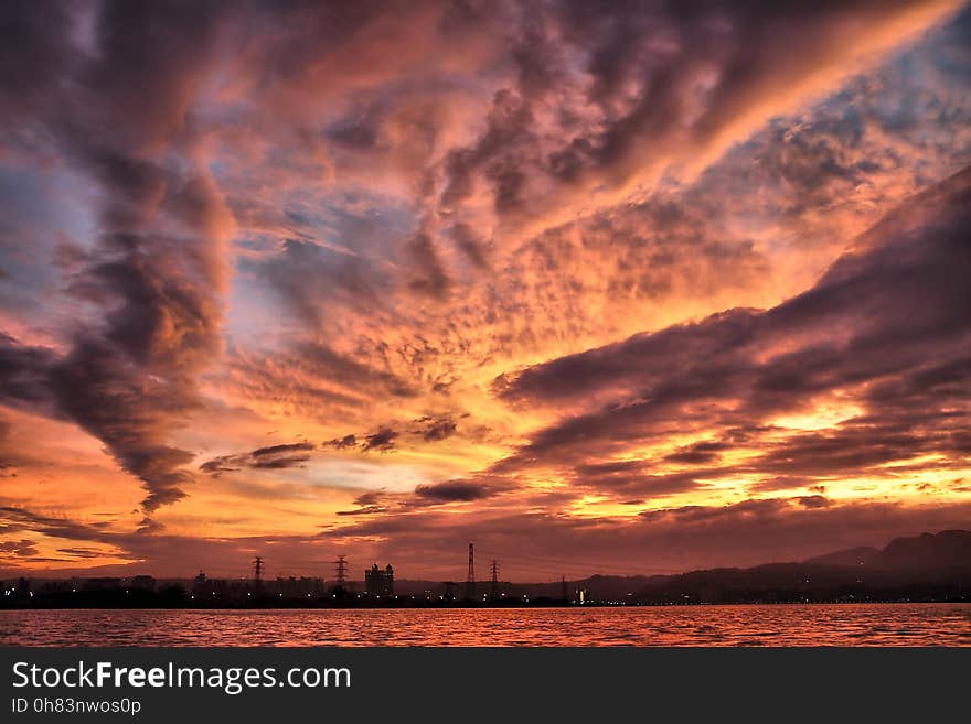 Photograph of Clouds at Sunset