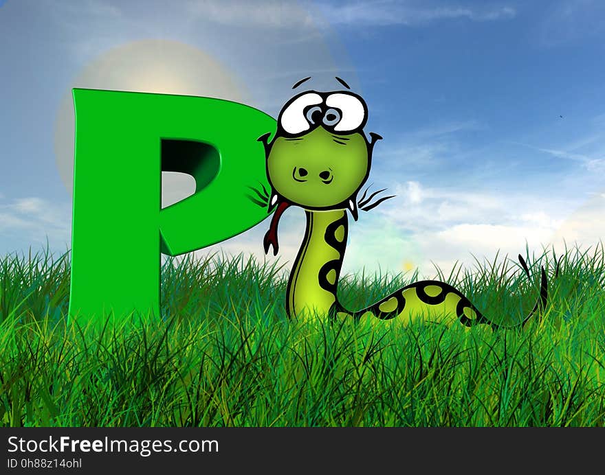 Green, Grass, Cartoon, Ecosystem