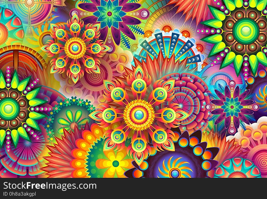 Fractal Art, Psychedelic Art, Pattern, Art