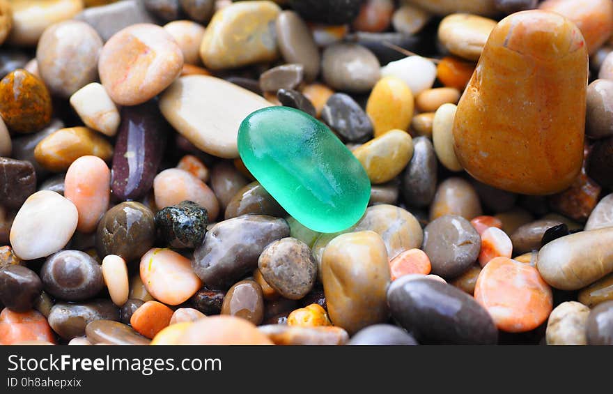 Pebble, Rock, Mixture, Material