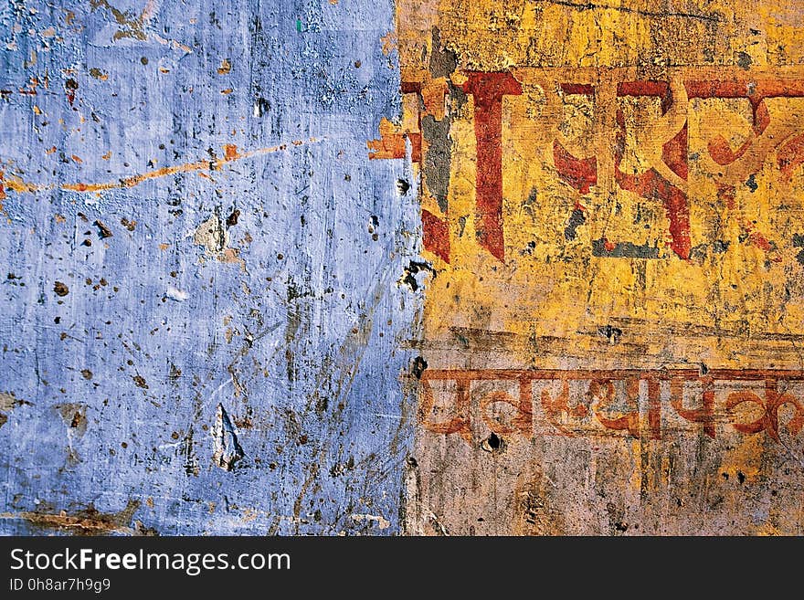 Wall, Yellow, Texture, Rust