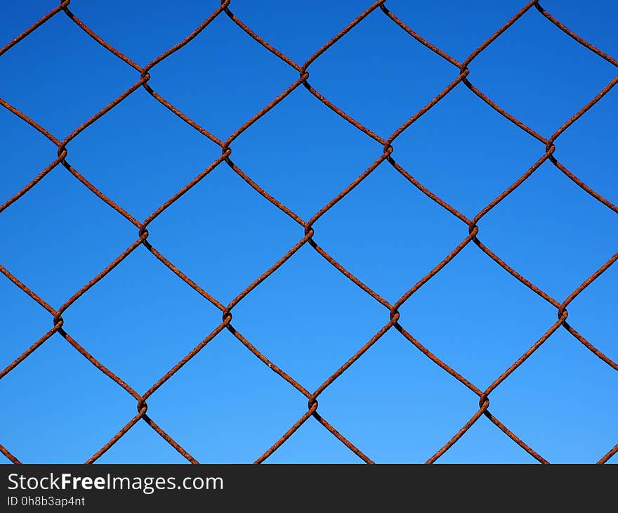 Blue, Pattern, Net, Sky