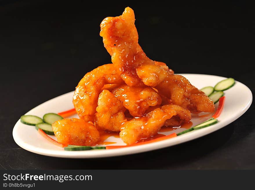 Dish, Fried Food, Sweet And Sour, Cuisine