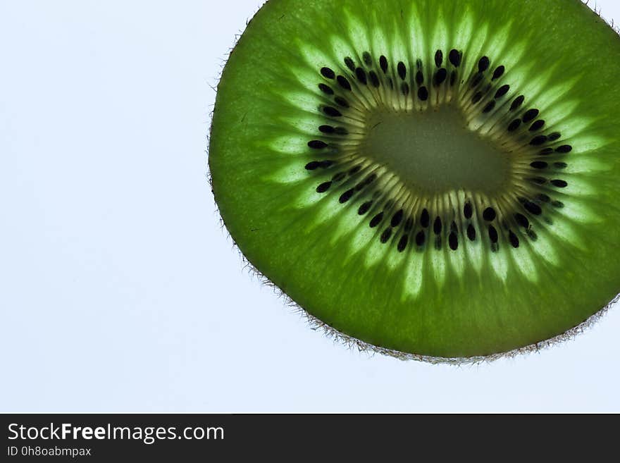 Kiwifruit, Green, Close Up, Produce