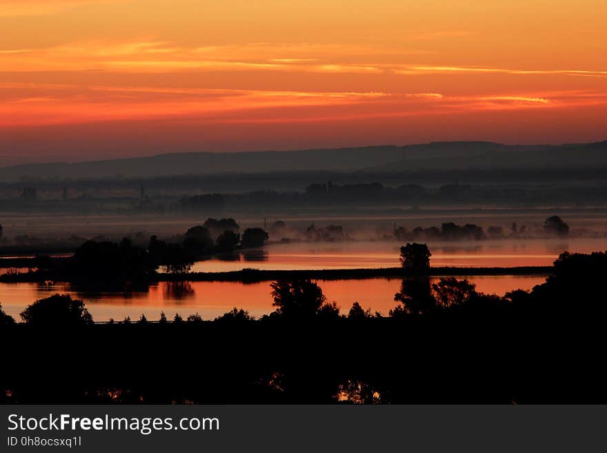 Sky, Afterglow, Dawn, Red Sky At Morning