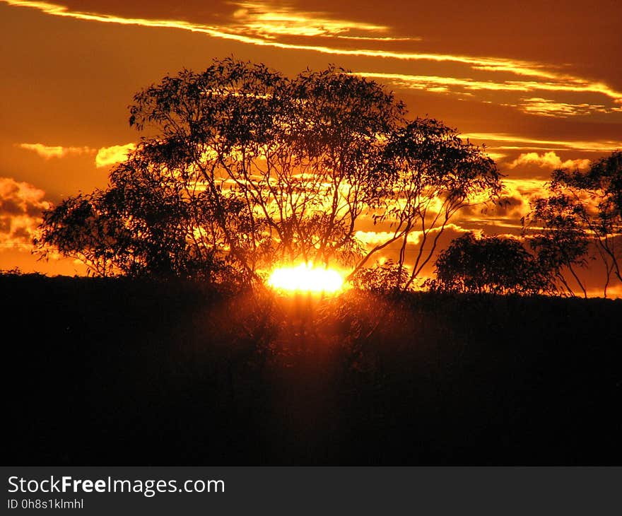 Sky, Nature, Sunset, Sun