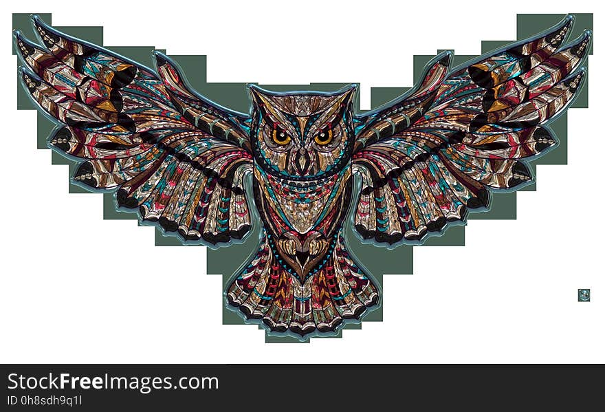 Owl, Bird Of Prey, Bird, Pattern