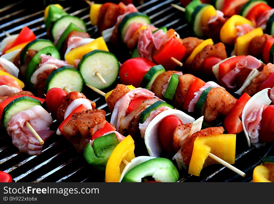 Food, Vegetable, Kebab, Skewer