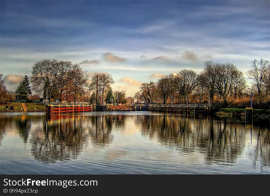 Reflection, Waterway, Sky, Water