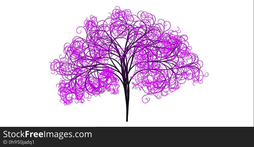 Pink, Tree, Leaf, Purple