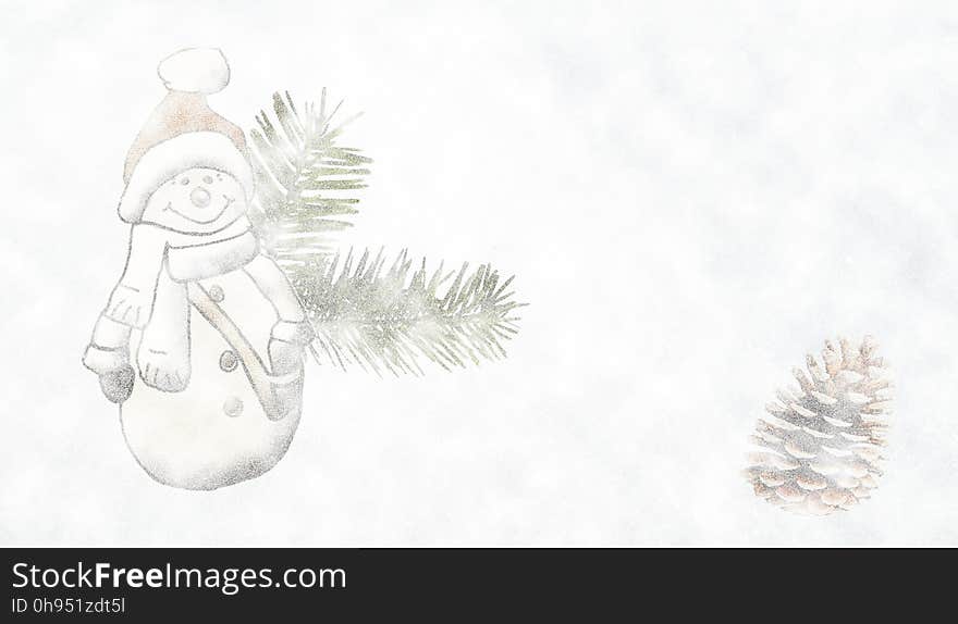 Christmas Ornament, Snowman, Tree, Fir