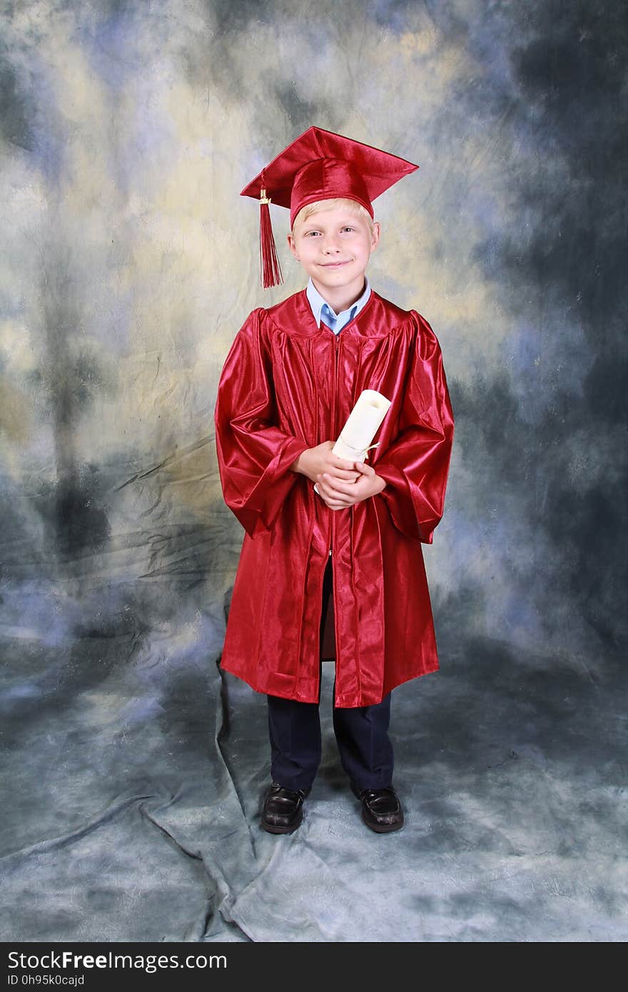 Academic Dress, Graduation, Red, Academician