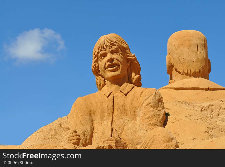 Sand, Statue, Sculpture, Historic Site