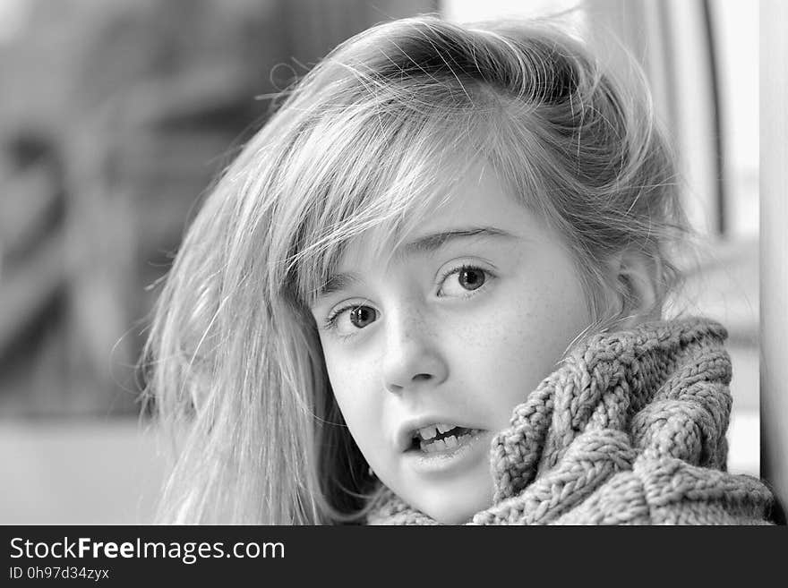 Face, Photograph, Black And White, Skin