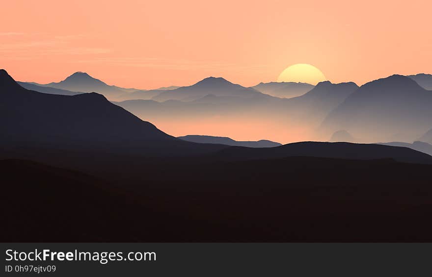 Sky, Dawn, Sunrise, Horizon