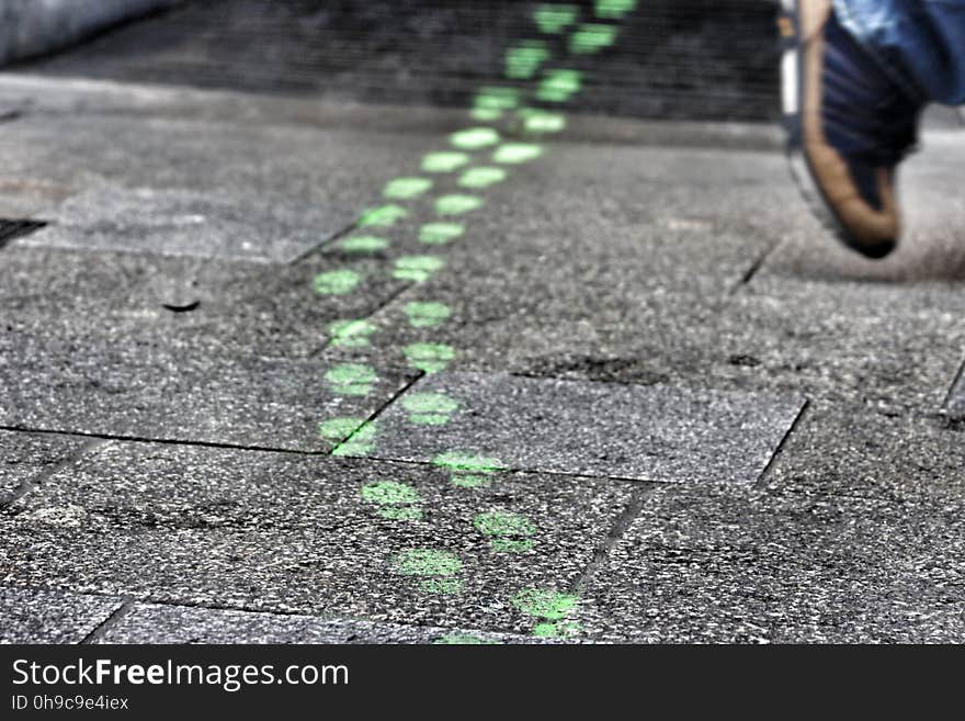 Leprechaun footprints for St. Patrick&#x27;s Day. Leprechaun footprints for St. Patrick&#x27;s Day