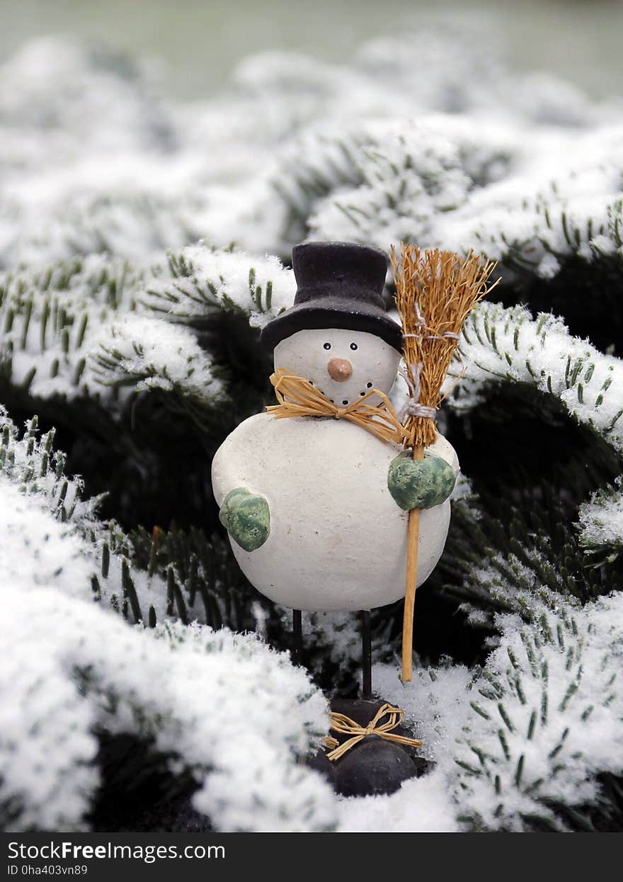 Snowman, Snow, Winter, Freezing