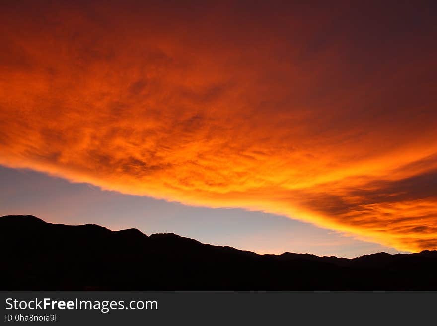 Sky, Afterglow, Red Sky At Morning, Dawn