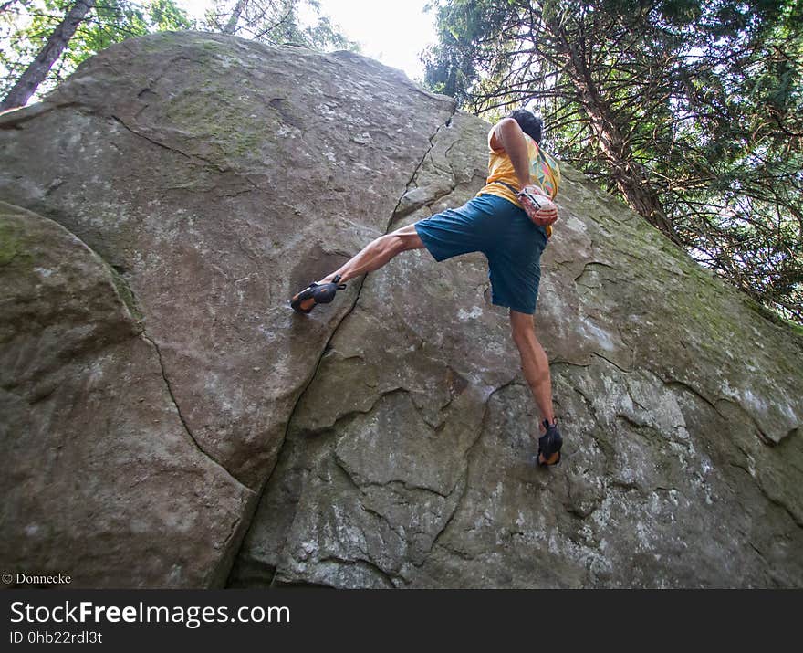 bouldering with Kim and Graham. bouldering with Kim and Graham