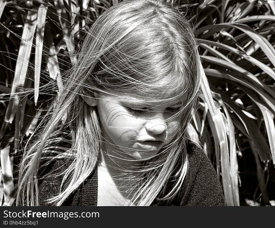 Black And White, Monochrome Photography, Girl, Photography