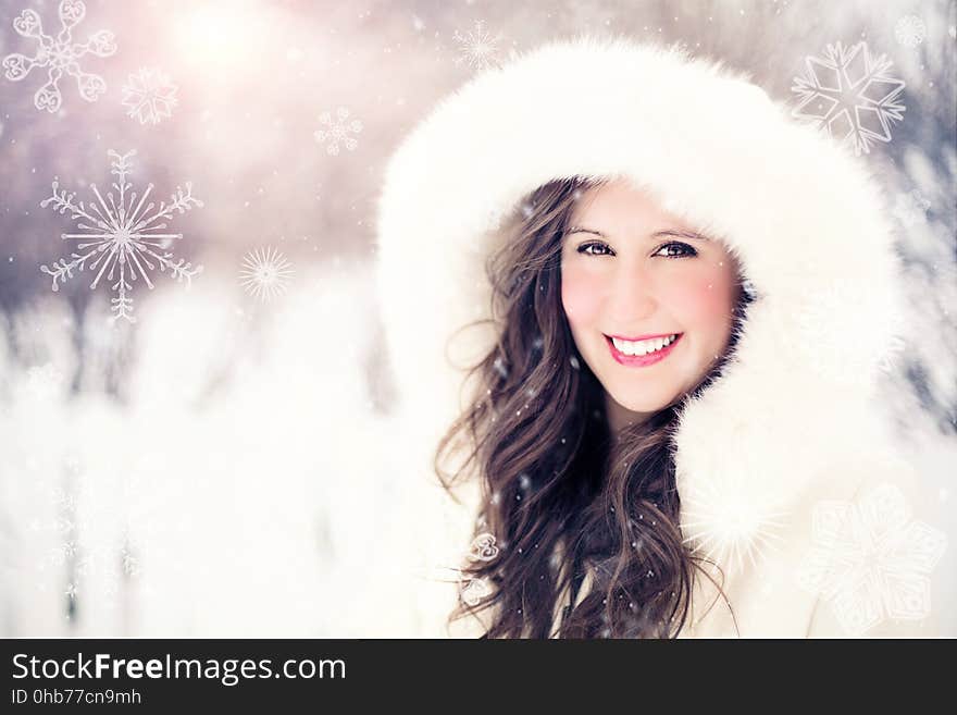 Winter, Beauty, Human Hair Color, Smile