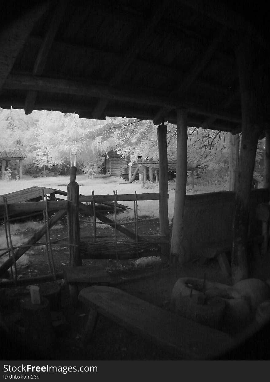 Infrared photos of the Slawendorf. A reenactment open-air Museum in Brandenburg, an der Havel. www.slawendorf-brandenburg.de. Infrared photos of the Slawendorf. A reenactment open-air Museum in Brandenburg, an der Havel. www.slawendorf-brandenburg.de