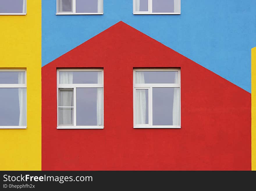 nice colorful house a kindergarten for children.