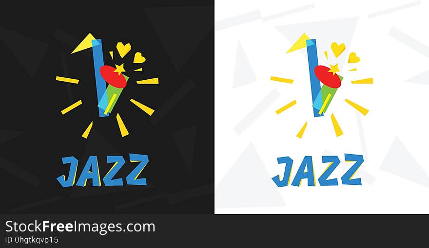 Logo Of Jazz Music. Saxophone.