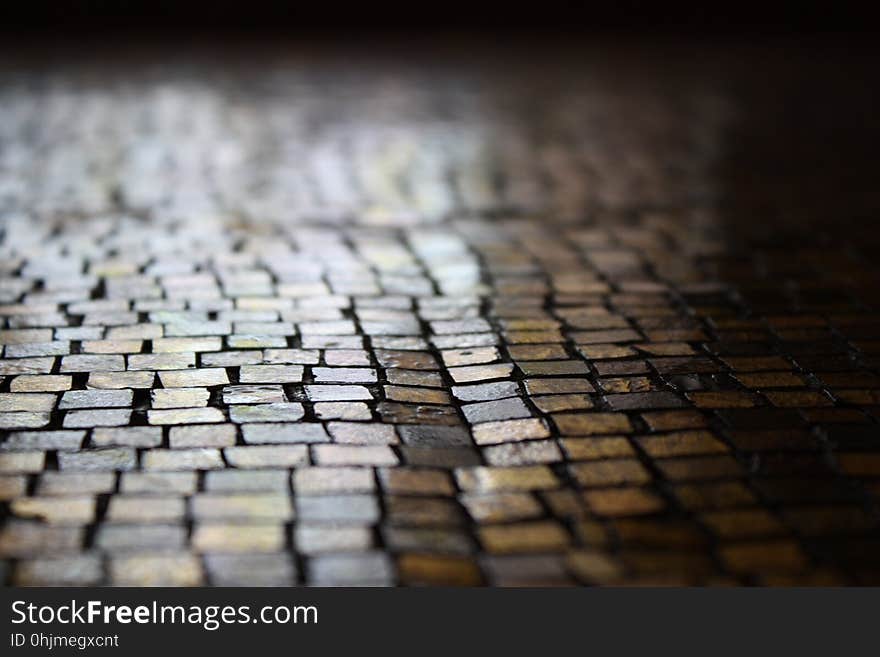 Close Up, Cobblestone, Material, Brick