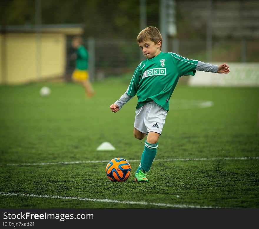 Green, Player, Soccer, Football Player