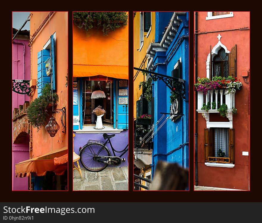 Town, Window, Street, Alley