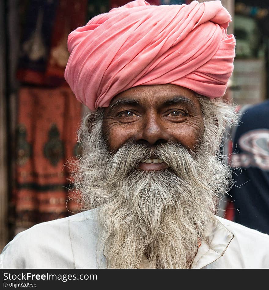 Hair, Facial Hair, Turban, Man