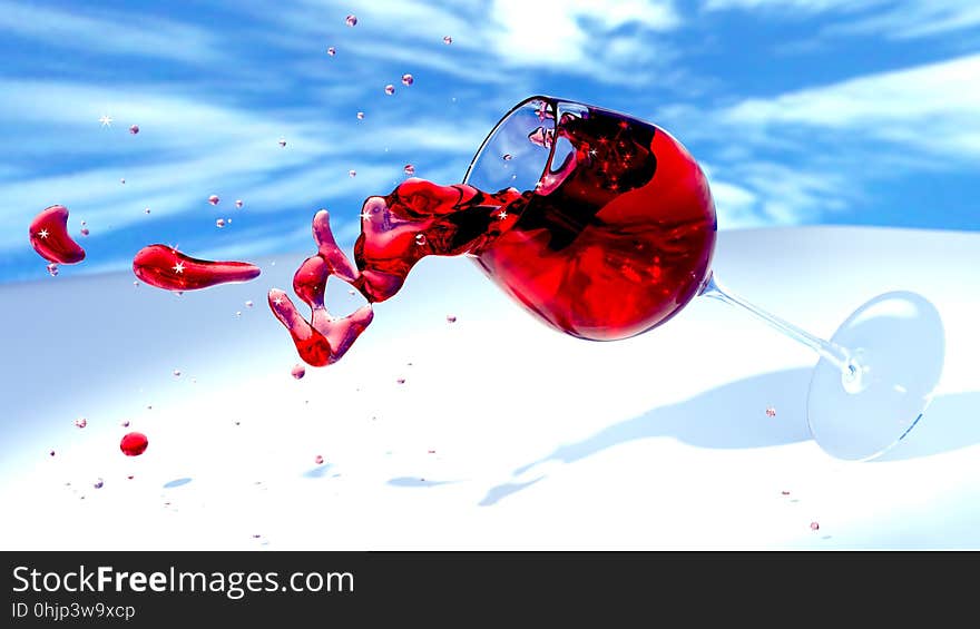 Water, Red, Sky, Drop