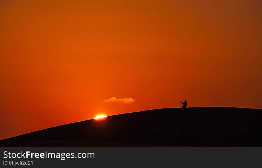 Sky, Horizon, Orange, Sunrise