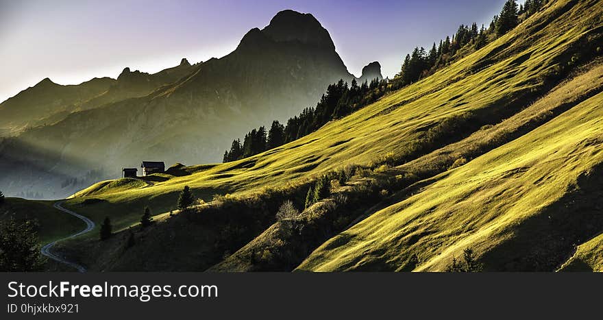 Mountainous Landforms, Mountain, Wilderness, Sky