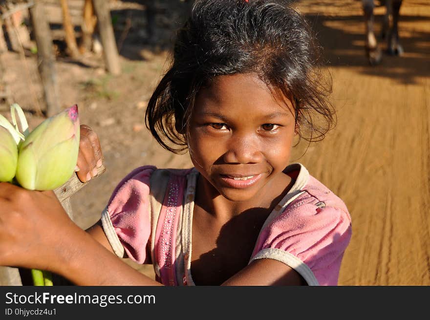 Child, Smile, Girl, Temple