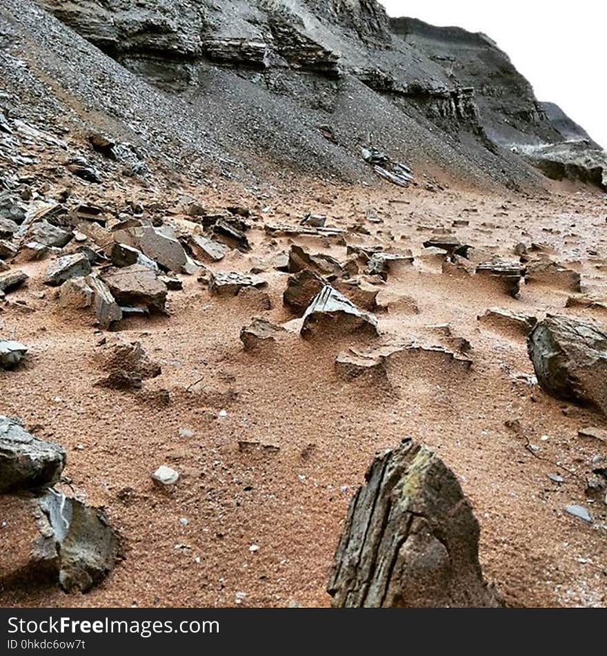 Closeup of a rocky mountain landscape. Closeup of a rocky mountain landscape.