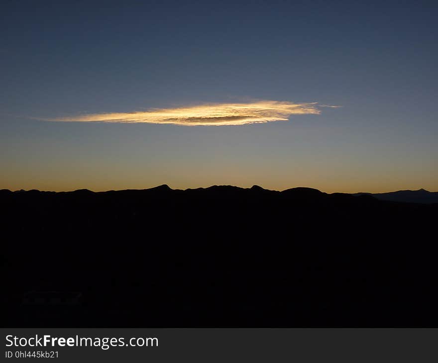 Sky, Horizon, Afterglow, Sunrise