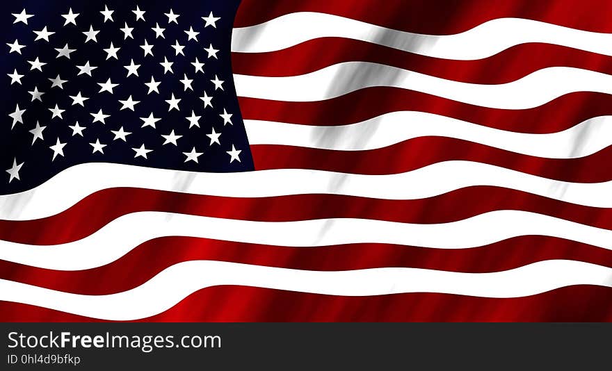 Flag, Flag Of The United States, Pattern, Line